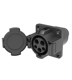 AC EV Round Charging Socket TYPE2