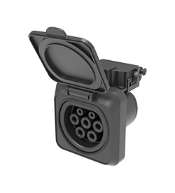 AC EV Square Charging Socket TYPE2